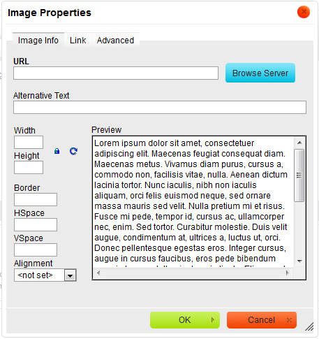 Image properties