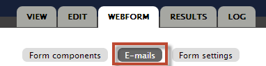 webform emails